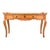 Vintage French Country Pine Writing Desk With Glass Top, 1990s, Usa For Sale