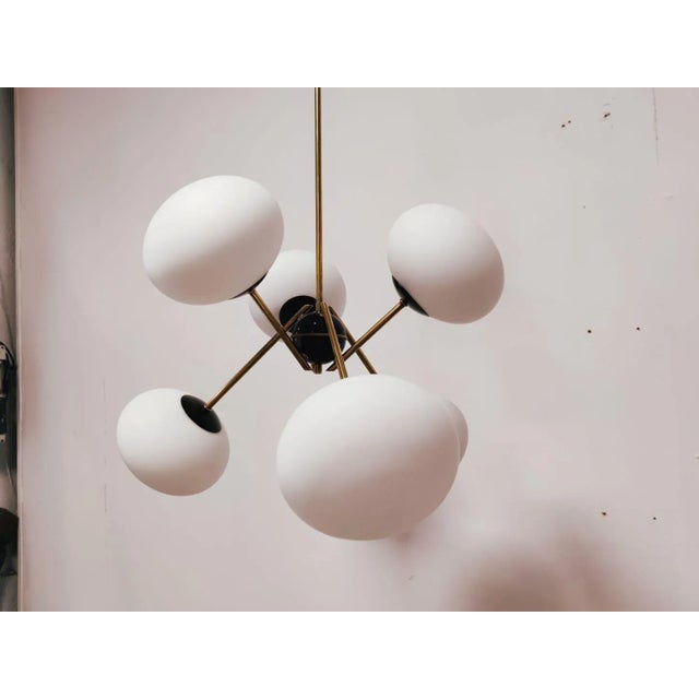Sputnik Lamp with Oval Glasses For Sale - Image 14 of 18