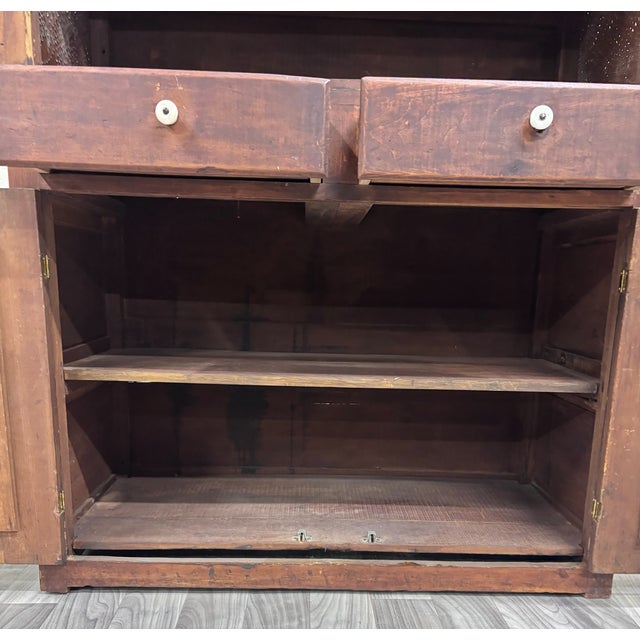 Brown Antique C. 1870-1900 American Primitive Country Pie Safe Cupboard For Sale - Image 8 of 10