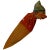 Vintage Wooden Hand-Carved Bookmark of a Man in Night Clothes For Sale - Image 4 of 4