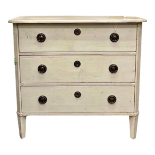 Antique Gustavian Style Swedish Empire Chest of Drawers Commode For Sale