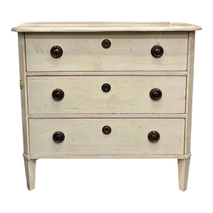 Antique Gustavian Style Swedish Empire Chest of Drawers Commode