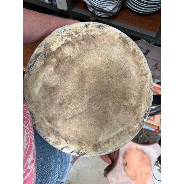 Brown Antique Stoneware Crock /Jug With Blue Clover 5 Gallon For Sale - Image 8 of 8