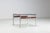 Scandinavian Coffee Table in Metal, Teak and Smoked Glass Denmark 1960 For Sale - Image 3 of 15