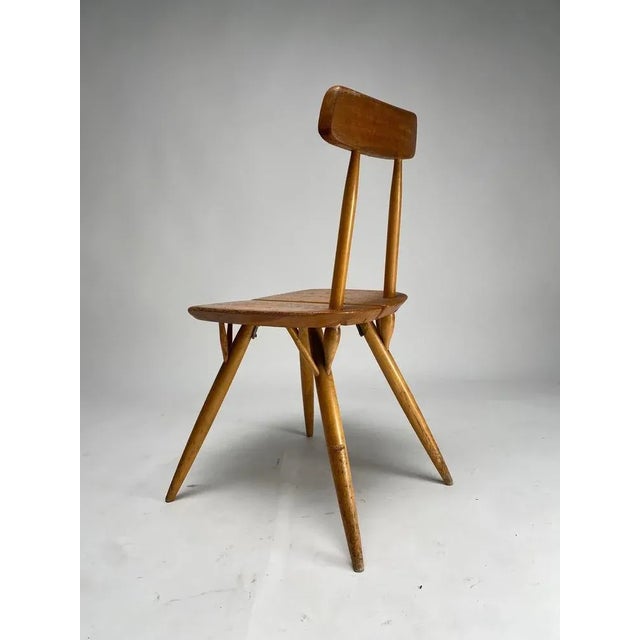 1950s Set of Pirkka Dining Chairs attributed to Ilmari Tapiovaara for Laukaan Puu, Finland, 1950s For Sale - Image 5 of 11
