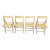 Late 20th Century Set of Four Italian Maple Folding Chairs For Sale