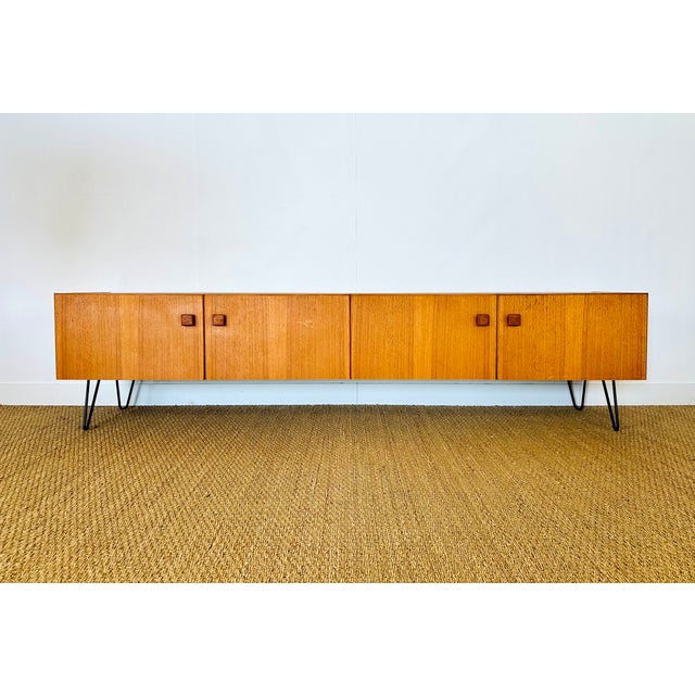 Minimalist Scandinavian Teak Sideboard, 1960s For Sale - Image 17 of 17