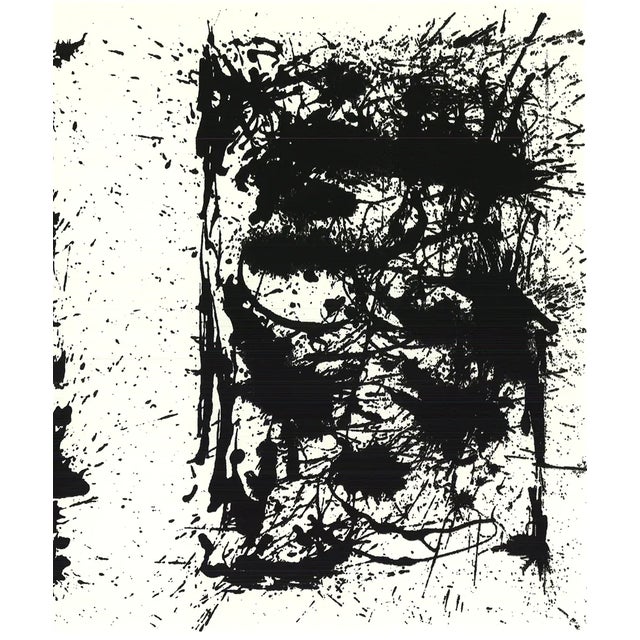 Jackson Pollock 2004 Jackson Pollock 'Black and White Polyptich' Serigraph For Sale - Image 4 of 4