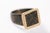 Metal Byzantine Bronze Ring W/ 21k Gold Rope Trim, Size 6.75 For Sale - Image 7 of 13