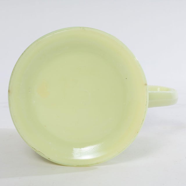 Early 1900s Heisey Uranium Custard Glass Ring Band Drink Set- 7 Pieces For Sale - Image 12 of 12