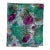 French Warp Printed Floral Jacquard Silver-Metallic Fabric - For Sale