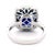 Alexander Beverly Hills Gia 8.16ct Cushion Ceylon Sapphire & Diamond Ring 18k, Size 6.5 For Sale - Image 4 of 4