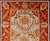 Antique Turkish Oushak With Elegant Motifs in Red, Ivory, Gold and Salmon Pink 7 X 9'8 For Sale - Image 4 of 15