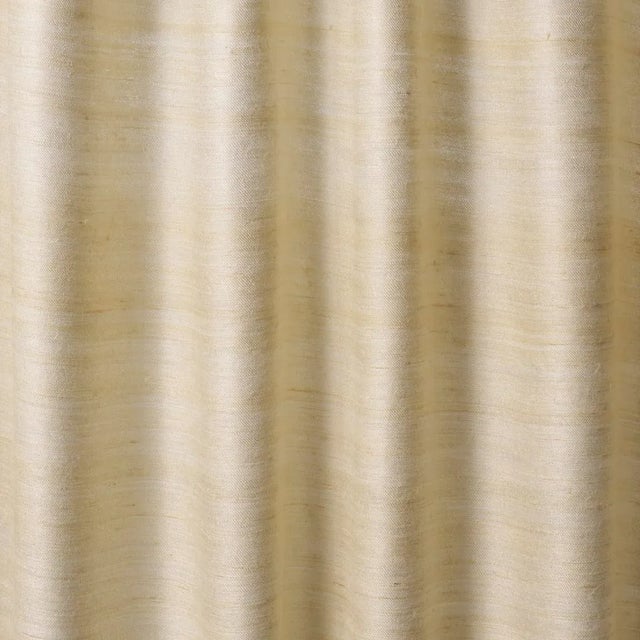 SAMPLE - Schumacher Amir Handwoven Silk Casement Fabric In Oyster For Sale