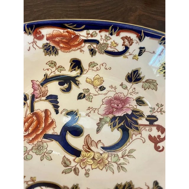 Antique Hand Painted Masons Ironstone Bowl, 1920s For Sale - Image 3 of 11
