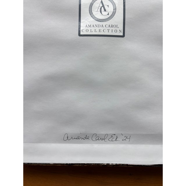 2024 Amanda Carol Collection Green Abstract Oil Painting in Fine French Antique Frame For Sale - Image 15 of 16