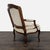 Louis XV Style Carved Wood Velvet Fauteuil Armchair For Sale - Image 4 of 11