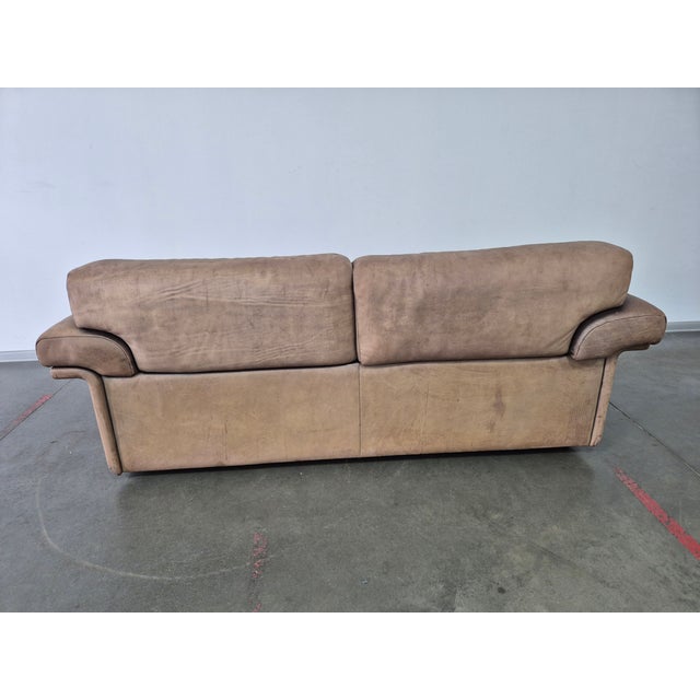 Brown Vintage DS-68 Sofa in Leather from de Sede, 1980s For Sale - Image 8 of 16