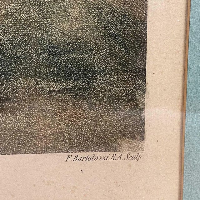 Paper Pair Francesco Bartolozzi Engravings, the Months: April, February After W. O. Hamilton For Sale - Image 7 of 18