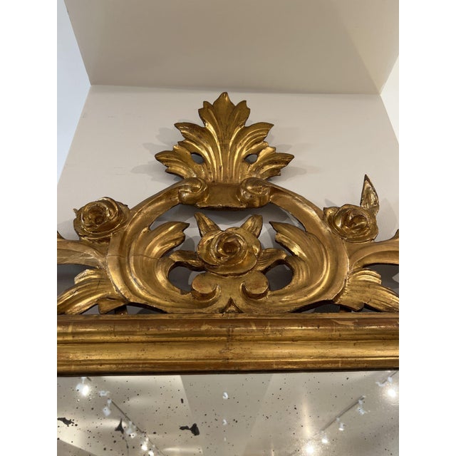 19th Century Italian 19th Century Louis Philippe Dore Mirror For Sale - Image 5 of 5