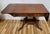 19th C English Regency Carved Brass Inlaid Rosewood Drop Leaf Sofa Table Desk For Sale - Image 4 of 18