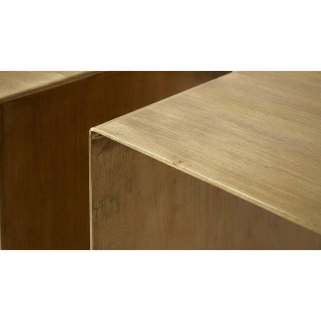 Balance Side Table in Brass by Auste Ost For Sale - Image 9 of 13