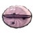 1950s Mid-Century Purple Glass Footed Divided Candy Dish For Sale