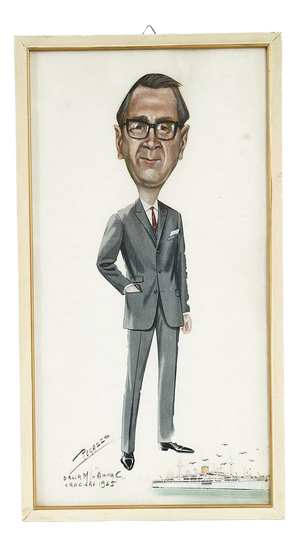 Regazzo, Caricature, 1965, Ink on Paper