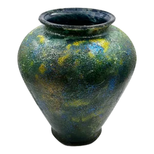 Original Hand Painted, Hand Glazed and Enameled Vase by Monique Nichols