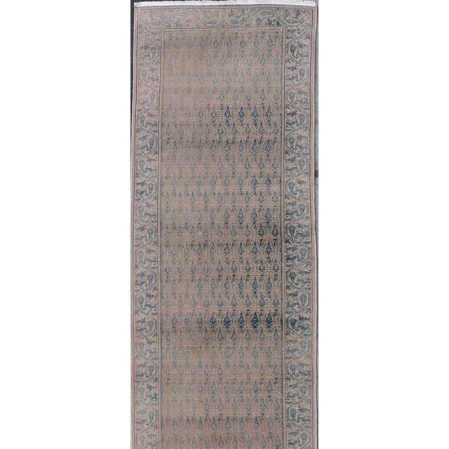 Measures: 2'6 x 18'8 Saraband Runner with Intricate Pattern in Light Blue by Keivan Woven Arts. Keivan Woven Arts / rug /...