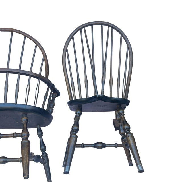 1960s Nichols and Stone Company Bow Back Windsor Chairs Set of 4 Chairish