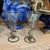 Mid 20th Century Pair of Blown Glass Vases W/ Wrought Iron Bases For Sale - Image 4 of 6