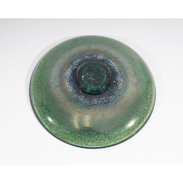 Late 20th Century “Meteor” Glass Charger by Bertil Vallien for Kosta Boda For Sale - Image 5 of 9
