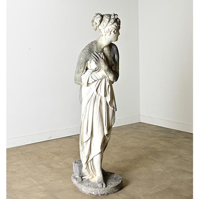 White Early 20th Century English Reproduction Statue of the Venus Italica For Sale - Image 8 of 15