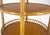 Pair of Maguire Round Reed & Cane Three Tier Gallery Top Serving Tables Stands on Casters MINT!