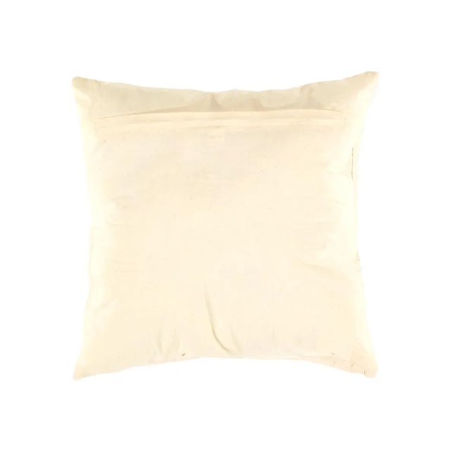 This embroidered throw pillow will be a great addition to your bed or armchair display. The beaded design features...