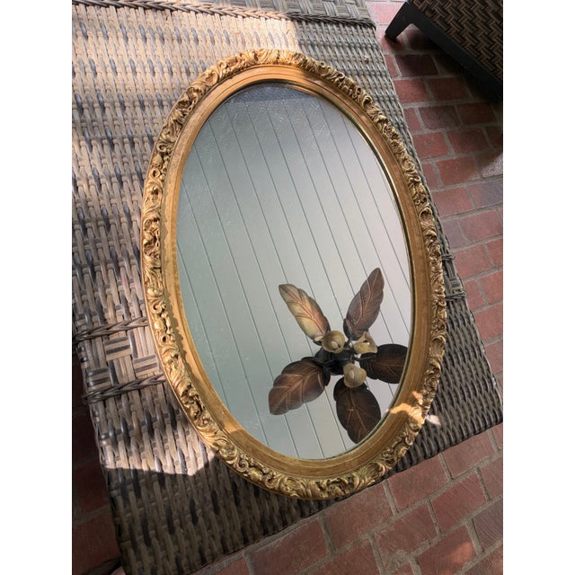 Mid-Century Modern Mid Century Modern Hollywood Regency Ornate Vintage Mirror by Burwood in Excellent Condition For Sale - Image 3 of 4