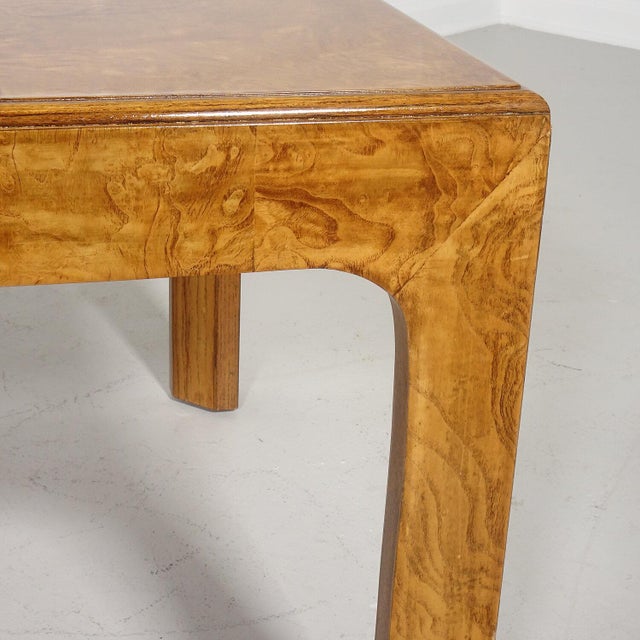 Henredon Parsons Burl Wood Side Table