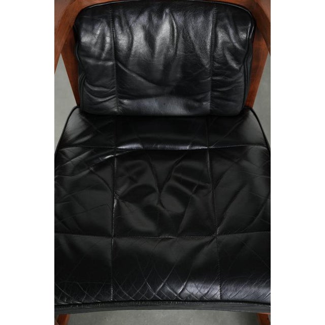 Art Deco Decoforma Series Dining Armchairs in Black Leather from Schuitema, Set of 4 For Sale - Image 6 of 18