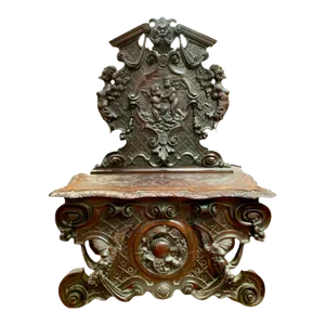Gothic Bench Hand Carved by W.B. Moses & Sons, Washington DC, 1858-1937
