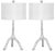 29-Inch H Branch Table Lamp in Silver - a Pair For Sale - Image 9 of 9