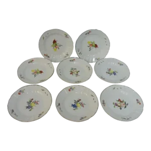 Late 19th Century Samson Paris French Deep Plates With Birds and Insects- Set of 8