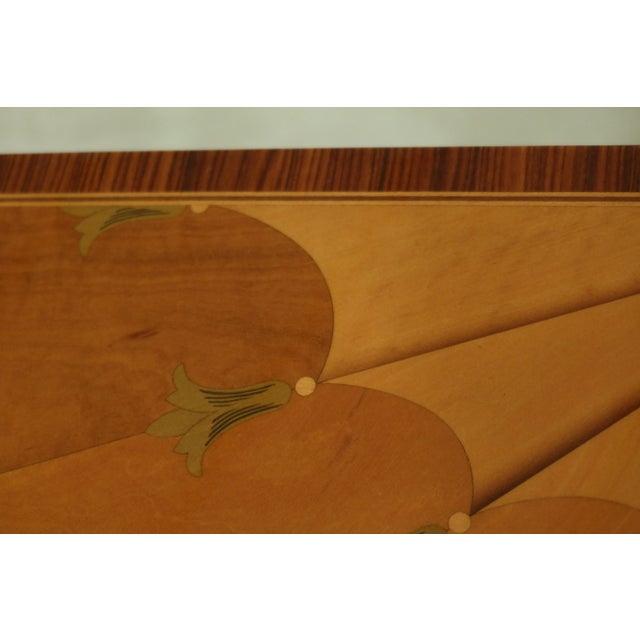 Kindel Inlaid Satinwood Demilune Console Table For Sale - Image 12 of 13