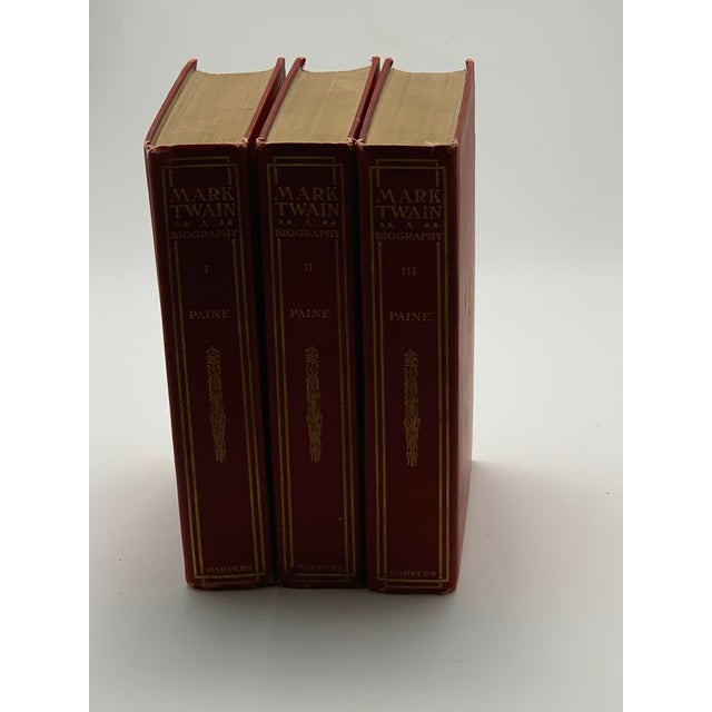 Set of 3, Mark Twain a Biography 1st Edition For Sale - Image 9 of 11
