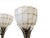 Pair of Antique Ealy 1900's Art Nouveau Cast Metal Torchiere Floor Lamps With Capiz Shell Tulip Shades For Sale - Image 4 of 11