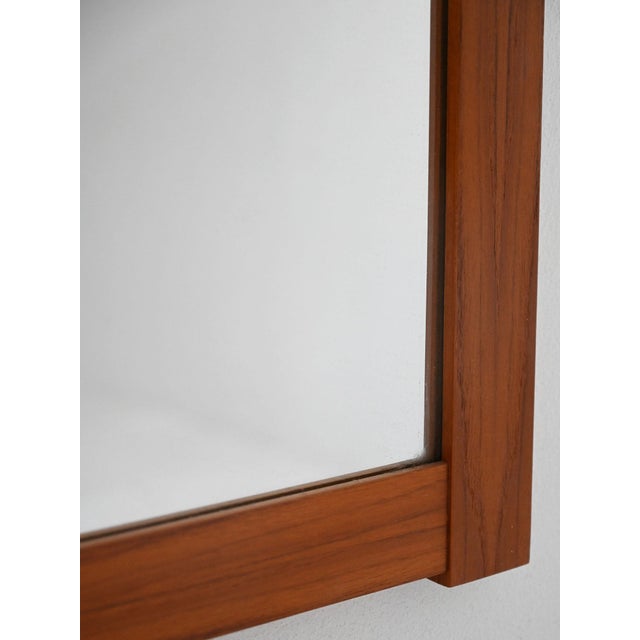 Vintage Scandinavian Teak Mirror, 1960s For Sale - Image 4 of 7