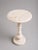 Handcrafted Travertine Pedestal Side Table, 15" Round X 24"h | Stone Drink & Accent Table For Sale - Image 9 of 9