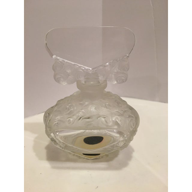 Czech Glass Frosted Perfume Bottle For Sale In Detroit - Image 6 of 7