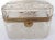 This large rare bronze mounted crystal box comes with a key. This is French and 19th Century. Has a tiny chip on the...