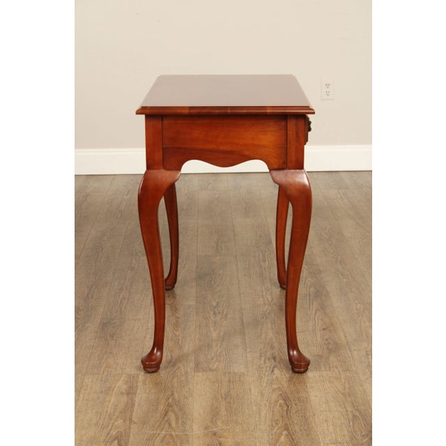 Monitor Furniture Queen Anne Style Cherry One Drawer Side Table For Sale - Image 12 of 12